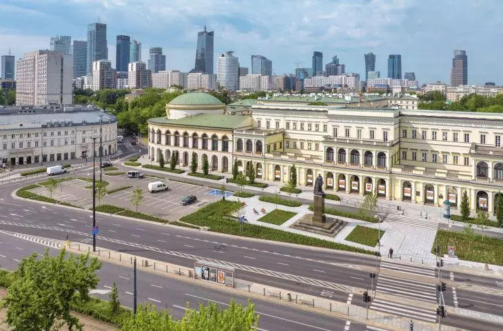 Plac Bankowy w Warszawie po zmianach