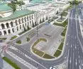 Bank Square in Warsaw after changes