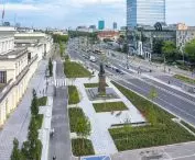 Bank Square in Warsaw after changes
