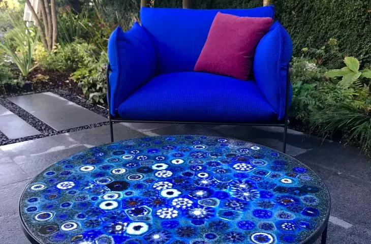 Garden in Genolier, furniture by Paola Lenti