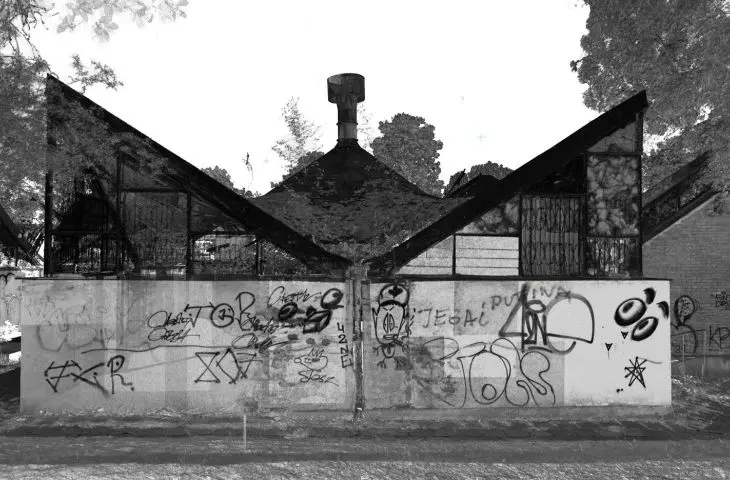 Pavilion of Zofia and Oskar Hansen on the Słowackiego estate in Lublin