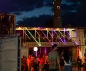 HUTA at night
