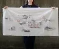 embroidered banner