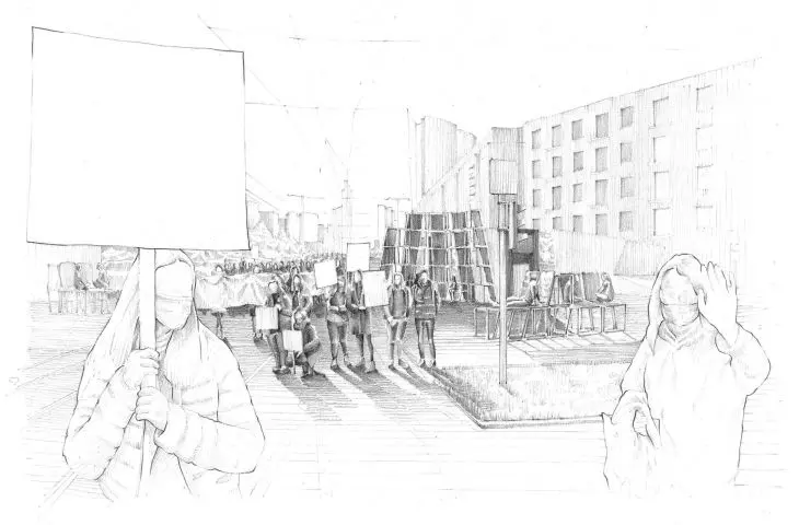 rysunek - protest
