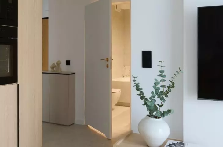 subtle play of light and textures makes the interior change depending on the time of day, building atmosphere and adding depth