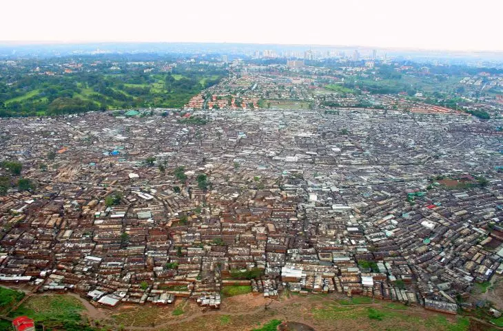 Kibera district in Nairobi