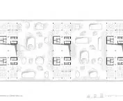 plan of the +1 storey of the office building