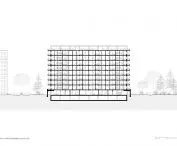 cross-section II-II housing