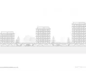 eastern elevation of residential building