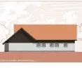 north elevation of veterinary block