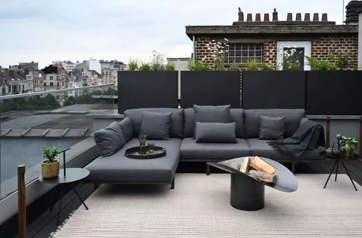 There is also a terrace next to the apartment