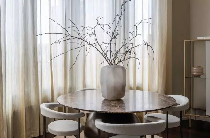 At the heart of the living area is the dining room
