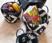Mexican-inspired, woven baskets