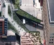 High Line w Nowym Yorku to park miejski powstały na nieczynnej estakadzie kolejowej biegnącej przez zachodni Manhattan