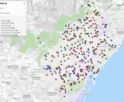 Mapa klimatycznych schronień w Barcelonie