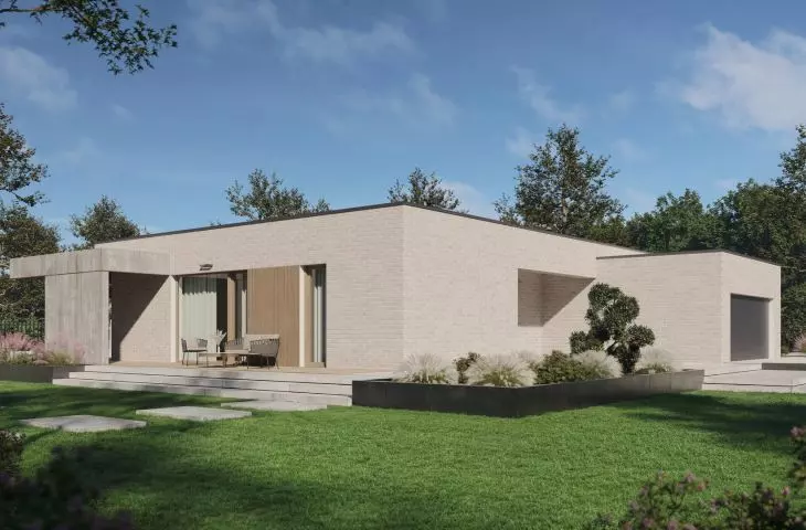 P.20 - project of a one-storey house