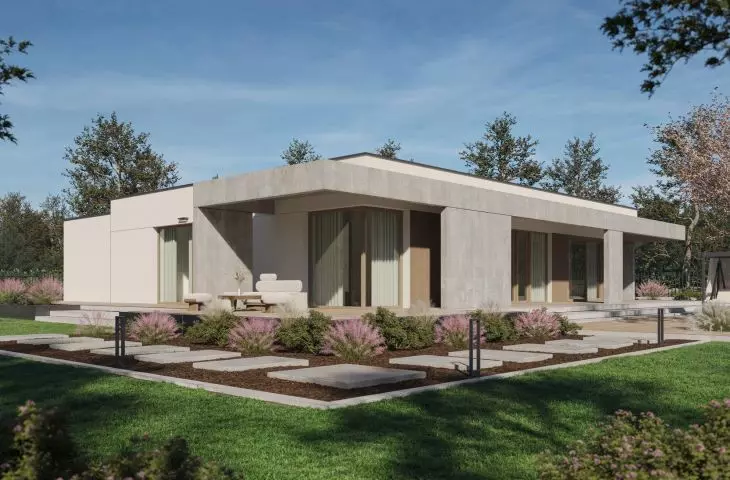 P.20 - project of a one-storey house