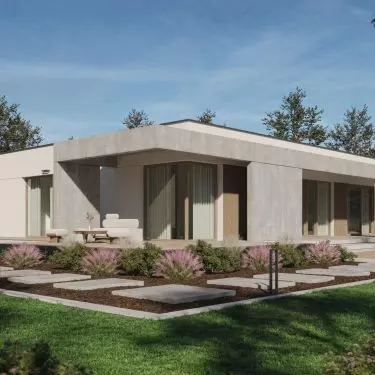 P.20 - project of a one-storey house