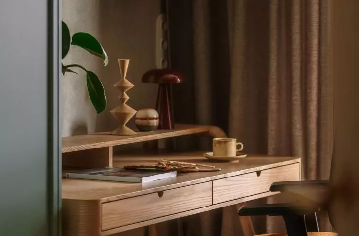 The interior of a Krakow apartment