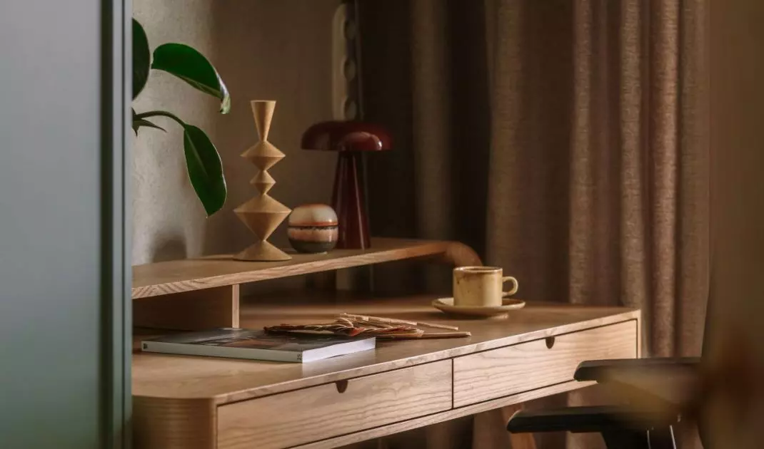 The interior of a Krakow apartment