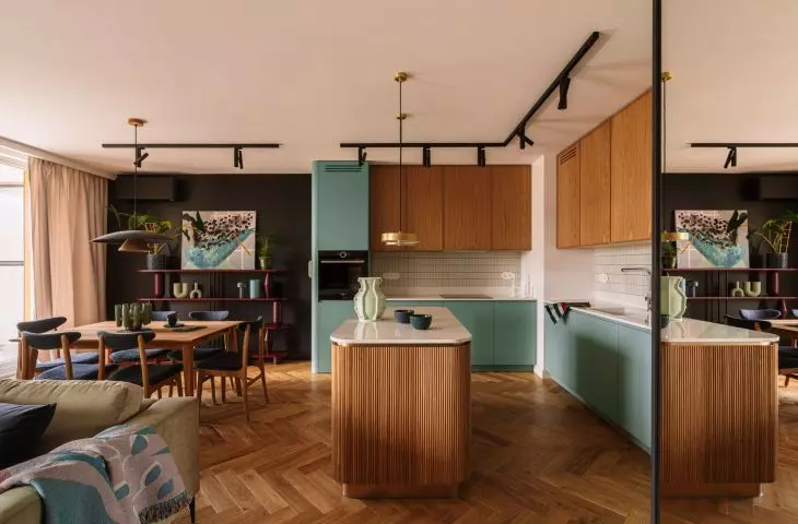 The interior of a Krakow apartment