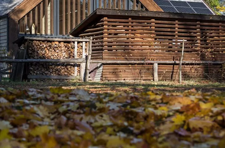 Wood Promotion Center, in the fall
