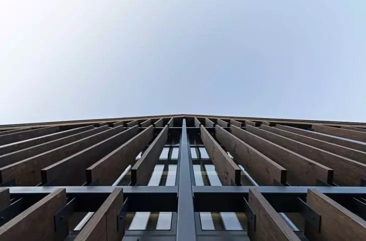 Wood Promotion Center, facade detail