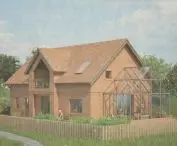 widok domu od północno-wschodniej strony