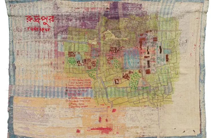 Anandaloy center for people with disabilities - general plan on embroidery