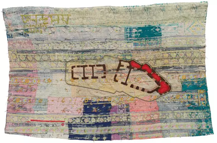 Anandaloy center for people with disabilities - first floor plan on embroidery