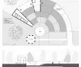 rzut i przekrój projektowanego założenia
