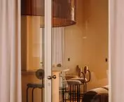 individual offices are separated by high glazing