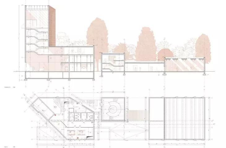cross-section A-A | projection +1