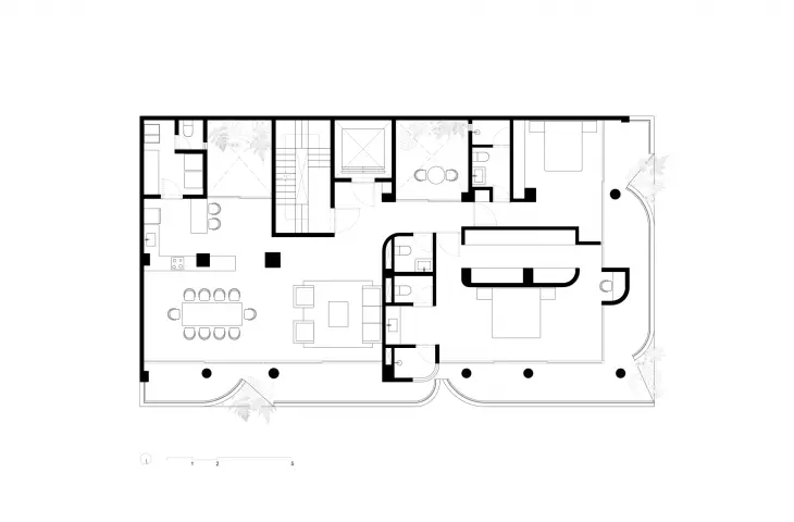 Apartamentowiec C294 w dzielnicy Condesa, Meksyk