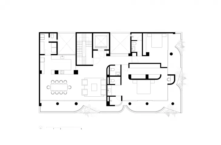 Apartamentowiec C294 w dzielnicy Condesa, Meksyk