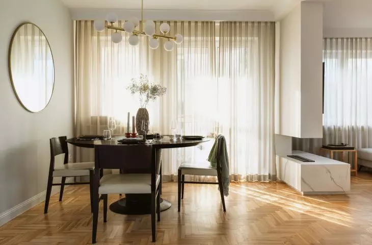 Interior of an apartment in Warsaw's Bielany district