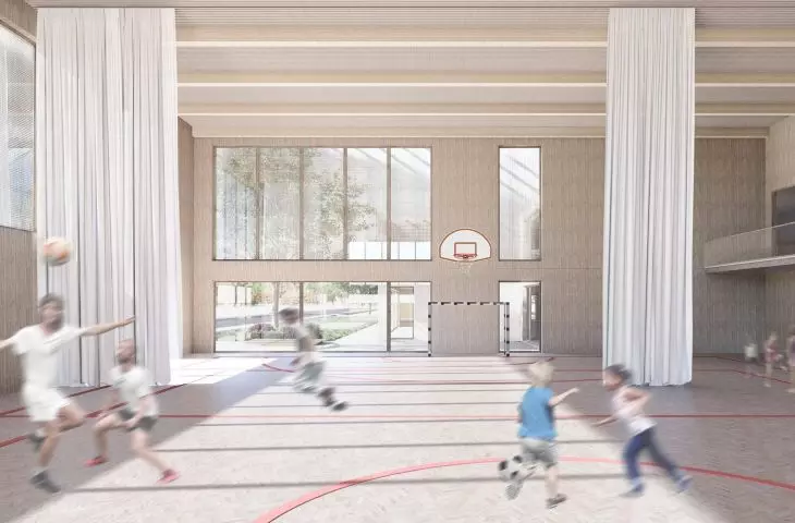 wizualizacja na hali sportowej
