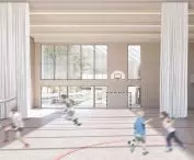 wizualizacja na hali sportowej