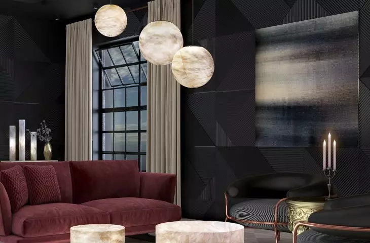 Alabaster lamps will give atmospheric light