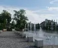 What does the Old Market in Pabianice look like one year after the revitalization is completed?