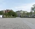 What does the Old Market in Pabianice look like one year after the revitalization is completed?