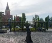 What does the Old Market in Pabianice look like one year after the revitalization is completed?
