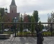 What does the Old Market in Pabianice look like one year after the revitalization is completed?