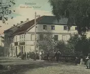 Zamkowa Street in Pabianice circa 1910.