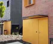 Elewacje budynków.