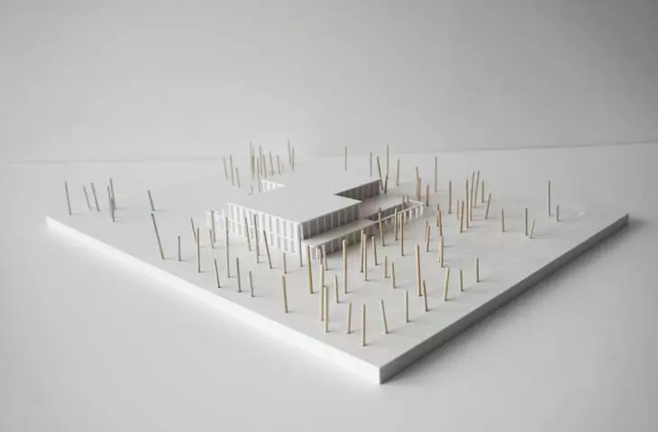 Mock-up of the swimming pool project