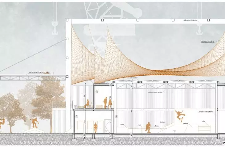 cross-section A-A