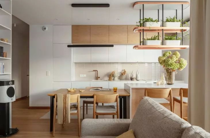 Interior of an apartment in Warsaw's Mokotow district