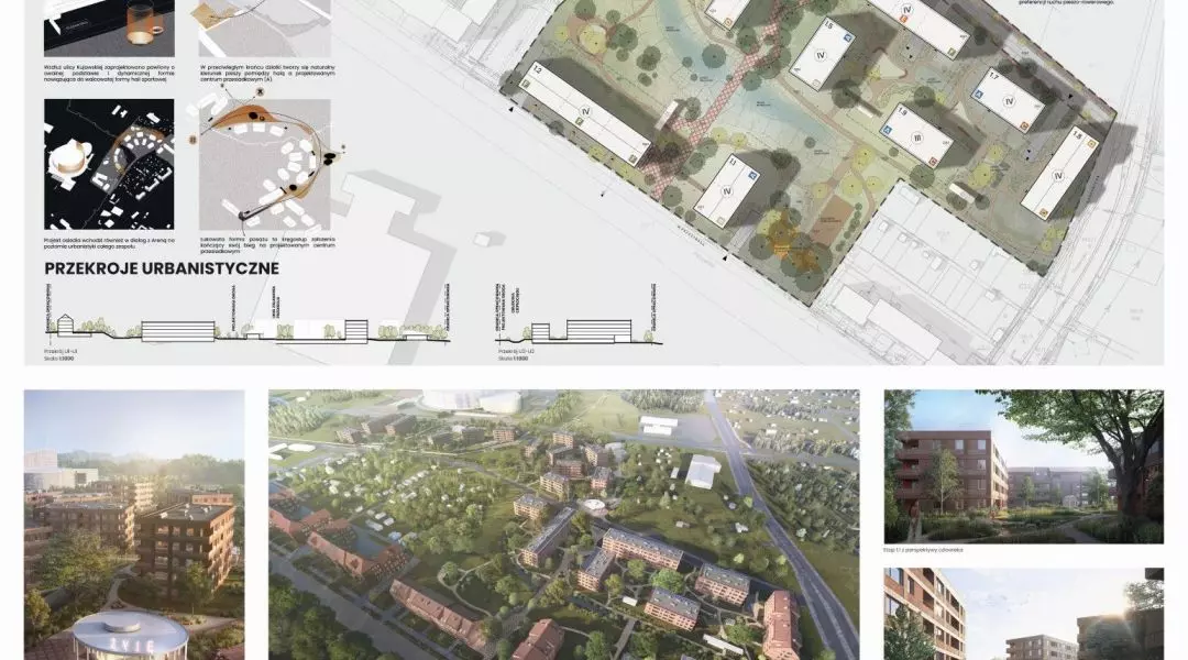 Projekt budynków wielorodzinnych TBS przy ul. św. Pszczyńskiej i Kujawskiej w Gliwicach