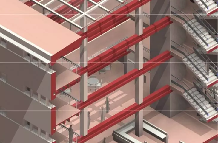 aksonometria - atrium